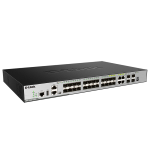 Коммутатор D-LINK DGS-3630-28SC/A1AMI, L3 Stackable Managed Switch with MPLS Image 20 SFP ports + 4 Combo 10/100/1000BASE-T/SFP ports + 4 10 GbE SFP+ ports Redun