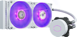 1000632471 Система охлаждения/ Cooler Master MasterLiquid ML240L V2 RGB White Edition (210W, 240mm, RGB, fans: 2x120mm/62CFM/27dBa/1800rpm, 1700/1200/115X/2066