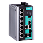 EDS-510E-3GTXSFP Промышленный 10-портовый управляемый коммутатор: 7 портов 10/100 BaseT(X) Ethernet, 3 комбо-порта Gigabit Ethernet (RJ-45 + SFP), -10...+60C