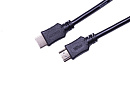 121634 Кабель HDMI Wize [C-HM-HM-5M] 5 м, v.2.0, 19M/19M, 4K/60 Hz 4:4:4, Ethernet, позол.разъемы, экран, черный, пакет