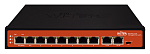 WI-PS308G Коммутатор Wi-Tek Неуправляемый 8 PoE порта 1000Base-T + 2 1000Base-TPoE IEEE 802.3at/af до 30Вт на портвнутренний блок питания 120Вт