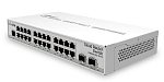 CRS326-24G-2S+IN Маршрутизатор MIKROTIK Cloud Router Switch 326-24G-2S+IN with 800 MHz CPU, 512MB RAM, 24xGigabit LAN, 2xSFP+ cages, RouterOS L5 or SwitchOS (dual boot), desktop cas