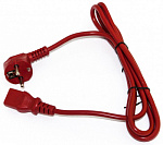 1922748 Шнур питания Hyperline PWC-IEC13-SHM-1.8-RD C13-Schuko проводник.:3x0.75мм2 1.8м 250В 10А (упак.:1шт) красный