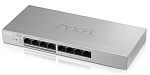 GS1200-8HPV2-EU0101F Коммутатор Zyxel Networks Smart L2 PoE+ Zyxel GS1200-8HP v2, 8xGE (4xPoE+), настольный, бесшумный, с поддержкой VLAN, IGMP, QoS и Link Aggregation, бюджет PoE 60 Вт