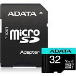 1325548 Карта памяти MICRO SDHC 32GB W/ADAP. AUSDH32GUI3V30SA2-RA1 ADATA