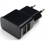 1508443 Cablexpert Адаптер питания 100/220V - 5V USB 2 порта, 2.1A, черный (MP3A-PC-12)