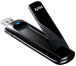 NWD6605-EU0101F Двухдиапазонный Wi-Fi USB-адаптер Zyxel NWD6605, AC1200, 802.11a/b/g/n/ac (300+867 Мбит/с), USB3.0