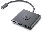 470-AEGX Dell Adapter USB-C to Dual USB-A with Power Pass-Through