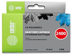 315848 Картридж струйный Cactus CS-PGI2400XLC PGI-2400XLC голуб.пигм. (20.4мл) для Canon MAXIFY iB4040/ МВ5040/ МВ5340