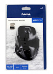 1096644 Мышь Hama MW-500 черный оптическая (1600dpi) silent беспроводная USB для ноутбука (5but)