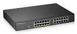 GS1900-24EP-EU0101F Коммутатор Zyxel Networks Smart L2 PoE+ Zyxel GS1900-24EP, rack 19", 24xGE (12xPoE+), бюджет PoE 130 Вт