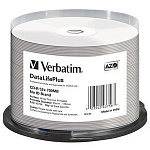 801103 Диск CD-R Verbatim 700Mb 52x Cake Box (50шт) Printable (43756)