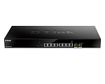 Коммутатор D-LINK DMS-1100-10TS/A1A, L2 Smart Switch with 8 2.5GBase-T ports and 2 10GBase-X SFP+ ports.16K Mac address, 80Gbps switching capacity, 802.3x Flow C