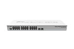 CRS326-24G-2S+RM Маршрутизатор MIKROTIK Cloud Router Switch 326-24G-2S+RM with 800 MHz CPU, 512MB RAM, 24xGigabit LAN, 2xSFP+ cages, RouterOS L5 or SwitchOS (dual boot), 1U rackmoun