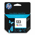 327624 Картридж струйный HP 123 F6V16AE многоцветный (100стр.) для HP DJ 2130/2620/2630/2632/3639