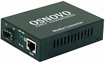 1000641259 Медиаконвертер/ OSNOVO Гигабитный медиаконвертер, 1*10/100/1000Base-T, 1 x GE SFP (1000Base-X)