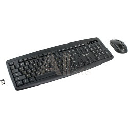 1431167 Клавиатура + мышь Gembird KBS-8000 черный USB {Клавиатура+мышь беспроводная 2.4ГГц/10м, 1600DPI, мини-приемник}