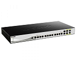 DXS-1210-16TC/A3A Коммутатор D-LINK PROJ Smart L2+ Switch 12x10GBase-T, 2x10GBase-X SFP+, 2xCombo 10GBase-T/SFP+, CLI, RJ45 Console