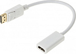 557181 Переходник HDMI (f)/DisplayPort (m) белый