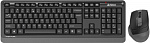1919528 Клавиатура + мышь A4Tech Fstyler FG1035 клав:черный/серый мышь:черный/серый USB беспроводная Multimedia (FG1035 GREY)