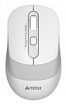 1204069 Мышь A4Tech Fstyler FG10S белый/серый оптическая (2000dpi) silent беспроводная USB для ноутбука (4but)