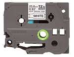 HSE251 Brother HSe251: кассета с термоусадочной лентой для печати наклеек черным на белом фоне, 23,6 мм.
