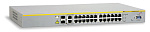 AT-FS750/28PS-50 Коммутатор Allied Telesis 24 Port Fast Ethernet PoE WebSmart Switch with 4 uplink ports (2 x 10/100/1000T and 2 x SFP-10/100/1000T Combo ports)
