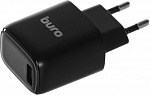 1656819 Сетевое зар./устр. Buro BUWG1 18W 3A (QC) USB-A универсальное черный (BUWG18P100BK)