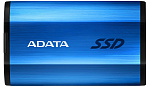 1000554079 Твердотельный накопитель/ ADATA External SSD SE800, 512GB, Type-C, USB 3.2 Gen2, R/W 1000/1000 MB/s, IP68, 73x44x13mm, Blue (3 года)