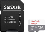 1246983 Карта памяти MICRO SDXC 64GB UHS-I W/A SDSQUNS-064G-GN6TA SANDISK