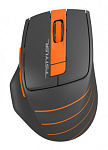 1147562 Мышь A4Tech Fstyler FG30 серый/оранжевый оптическая (2000dpi) беспроводная USB (6but)