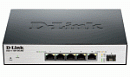 DGS-1100-06/ME/A1B Коммутатор D-LINK Managed L2 Metro Ethernet Switch 5х1000Base-T, 1х1000Base-X SFP, Surge 6KV, CLI