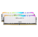 1289788 Модуль памяти CRUCIAL Ballistix RGB Gaming DDR4 Общий объём памяти 16Гб Module capacity 8Гб Количество 2 3600 МГц Множитель частоты шины 16 1.35 В RGB