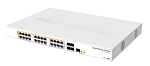 CRS328-24P-4S+RM Маршрутизатор MIKROTIK Cloud Router Switch 328-24P-4S+RM with 800 MHz CPU, 512MB RAM, 24xGigabit LAN (all PoE-out), 4xSFP+ cages, RouterOS L5 or SwitchOS (dual boot