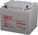 1000527488 Аккумуляторная батарея PS CyberPower RV 12-45 / 12 В 45 Ач Battery CyberPower Professional series RV 12-45, voltage 12V, capacity (discharge 20 h)