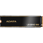 1000700098 Твердотельный накопитель/ ADATA SSD LEGEND 960, 4000GB, M.2(22x80mm), NVMe 1.4, PCIe 4.0 x4, 3D NAND, R/W 7400/6800MB/s, IOPs 700 000/550 000, DRAM
