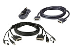 1000563576 3M USB DVI-D Dual Link Dual Display Secure KVM Cable kit