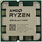 100-000000593 CPU AMD Ryzen 5 7600X, 6/12, 4.7-5.3GHz, 384KB/6MB/32MB, AM5, Radeon, 105W, OEM, 1 year