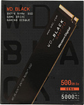 1896888 Накопитель SSD WD S PCIe 4.0 x4 500GB WDS500G3X0E Black SN770 M.2 2280