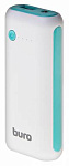 436816 Мобильный аккумулятор Buro RC-5000WB Li-Ion 5000mAh 1A белый/голубой 1xUSB