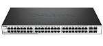 DGS-1210-52/ME/A1A Коммутатор D-LINK Managed L2 Metro Ethernet Switch 48x1000Base-T, 4x1000Base-X SFP, Surge 6KV, CLI, RJ45 Console
