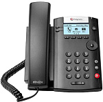 1000460277 Телефонный аппарат/ VVX 201 2-line Desktop Phone with factory disabled media encryption for Russia. PoE. Ships without power supply.