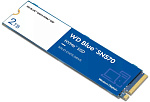 1000682224 Твердотельный накопитель/ WD SSD Blue SN570 NVMe, 2.0TB, M.2(22x80mm), NVMe, PCIe 3.0 x4, 3D TLC, R/W 3500/3500MB/s, IOPs 600 000/600 000, TBW 900,
