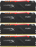 1000541385 Память оперативная Kingston 32GB 3200MHz DDR4 CL16 DIMM (Kit of 4) HyperX FURY RGB