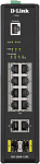 1077200 Коммутатор D-LINK DIS-200G-12PS/A 10x1Гбит/с 2SFP 8PoE 240W управляемый