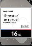 3212815 Жесткий диск WESTERN DIGITAL ULTRASTAR SATA 16TB 7200RPM 6GB/S 512MB DC HC550 WUH721816ALE6L4_0F38466 WD