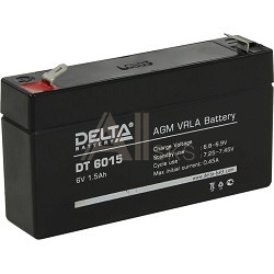 1457397 Delta DT 6015 (1,5 А\ч, 6В) свинцово- кислотный аккумулятор