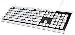 1047162 Клавиатура Hama Covo черный/белый USB slim для ноутбука