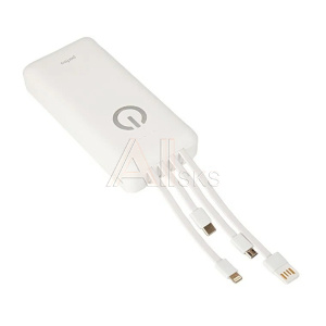 1996502 Perfeo Powerbank ABSOLUTE 20000mah In Micro usb,USB /Out USB,Micro usb,Type-C,Lightning, 2.1А/ White (PF_D0164)