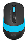 1204065 Мышь A4Tech Fstyler FG10S черный/синий оптическая (2000dpi) silent беспроводная USB для ноутбука (4but)